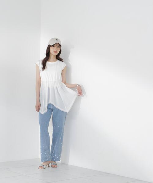 PROPORTION BODY DRESSING(プロポーションボディドレッシング)の「<E>ハンカチーフカットトップス / 1216267703(Tシャツ/カットソー・レディース・ブラック/ホワイト・FREE)」の18枚目の写真