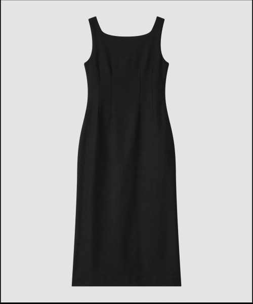 THE LILLE（ザ リル）の「Boat Neck Wool Dress_Black（ワンピース・レディース・その他・SMALL/MEDIUM）」の2枚目の写真