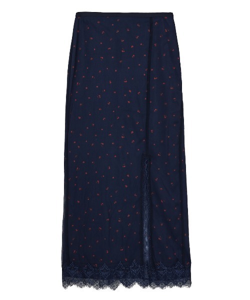 Ameri(アメリ)の「MEDI FRUIT DOT VEIL SKIRT(スカート・レディース・ネイビー/ブラック/アイボリー・MEDIUM/SMALL)」の6枚目の写真