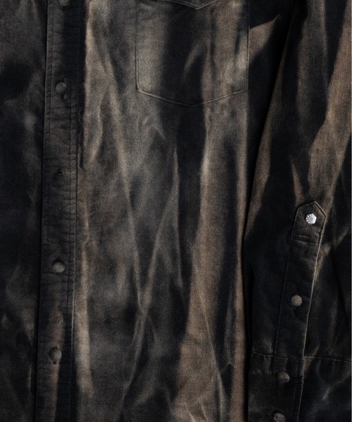 PHILTHEORY(フィルセオリー)の「Faded velour Shirt / フェイデットベロアシャツ(シャツ/ブラウス・メンズ・パープル/ブラック・2/1/3)」の17枚目の写真