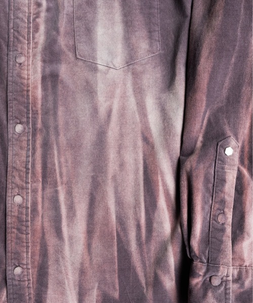 PHILTHEORY(フィルセオリー)の「Faded velour Shirt / フェイデットベロアシャツ(シャツ/ブラウス・メンズ・パープル/ブラック・2/1/3)」の21枚目の写真