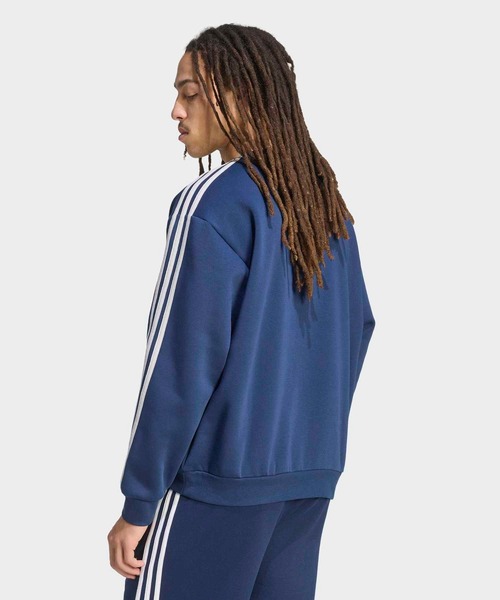 adidas(アディダス)の「アディカラー スリーストライプス オーバーサイズ クルーネック / トレーナー / アディダスオリジナルス adidas Originals(スウェット・メンズ・ブルー・X-LARGE/XX-LARGE/X-SMALL/SMALL/MEDIUM/3XL/LARGE)」の6枚目の写真