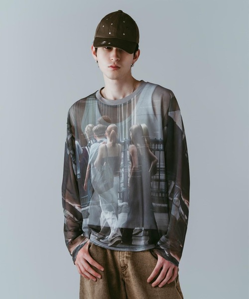 Knuth Marf(クヌースマーフ)の「Knuth Marf / クヌースマーフ school sheer long-sleeve tee(Tシャツ/カットソー・レディース・グレー・FREE)」の12枚目の写真