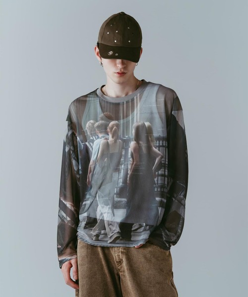Knuth Marf(クヌースマーフ)の「Knuth Marf / クヌースマーフ school sheer long-sleeve tee(Tシャツ/カットソー・レディース・グレー・FREE)」の15枚目の写真