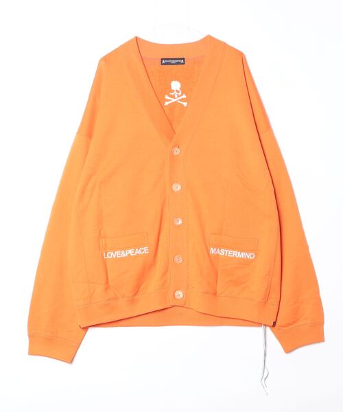 mastermind JAPAN(マスターマインド)の「BOXY EMBROIDERED CARDIGAN(カーディガン/ボレロ・メンズ・ピンク/オレンジ/ブラック・XL)」の1枚目の写真