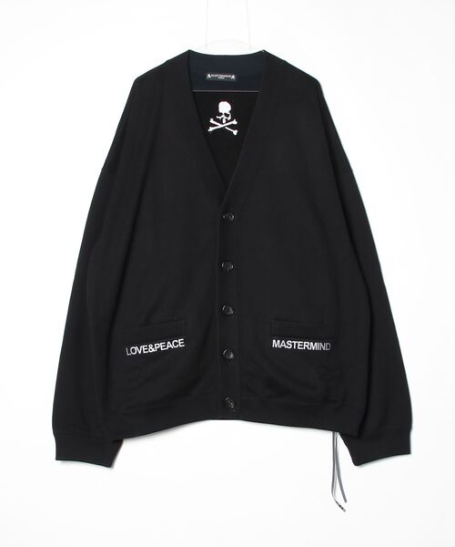 mastermind JAPAN(マスターマインド)の「BOXY EMBROIDERED CARDIGAN(カーディガン/ボレロ・メンズ・ピンク/オレンジ/ブラック・XL)」の2枚目の写真