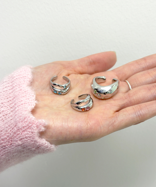 SINOON（シヌーン）の「Cubic Toe Ring (Blue)（リング・レディース・その他・FREE）」の4枚目の写真