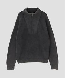 YLEVE（イレーヴ）の「YLEVE / FADED STONEWASH KNIT ZIP PULLOVER（ニット/セーター）」