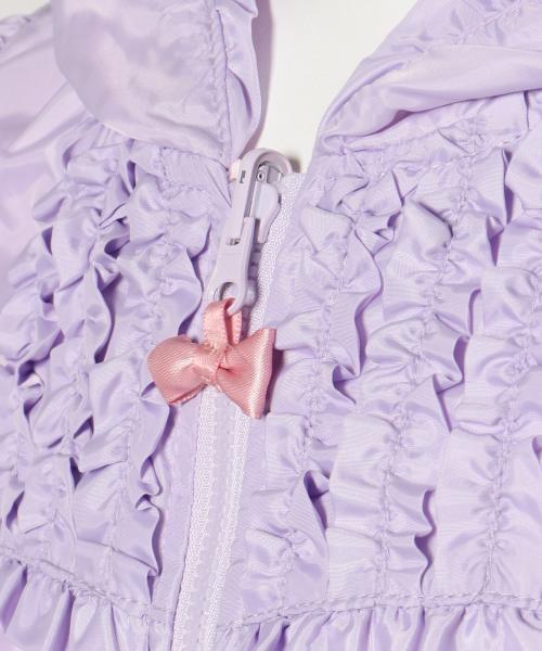 ANY（エニィ）の「【KIDS】リバーシブル　ポリエステルタフタ×レース　ブルゾン（その他アウター・キッズ・ピンク系/サックスブルー系/ふじ色系/アイボリー系・100/110/130/120/90）」の14枚目の写真