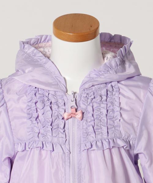ANY（エニィ）の「【KIDS】リバーシブル　ポリエステルタフタ×レース　ブルゾン（その他アウター・キッズ・ピンク系/サックスブルー系/ふじ色系/アイボリー系・100/110/130/120/90）」の11枚目の写真
