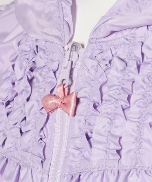 ANY（エニィ）の「【KIDS】リバーシブル　ポリエステルタフタ×レース　ブルゾン（その他アウター・キッズ・ピンク系/サックスブルー系/ふじ色系/アイボリー系・100/110/130/120/90）」の10枚目の写真