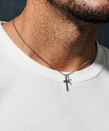 JOKER（ジョーカー）の「ファインスチールダブルクロスネックレス メンズ アクセサリー（ネックレス）」