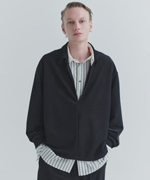 Stretch Fiber Cord Pique Skipper Collar Shirts