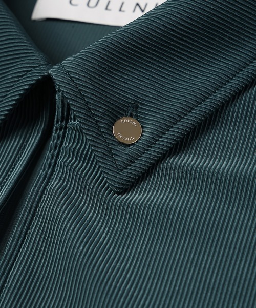CULLNI(クルニ)の「Stretch Fiber Cord Pique Skipper Collar Shirts(シャツ/ブラウス・メンズ・チャコール/ブラック/グリーン/ネイビー・2/0/1)」の13枚目の写真