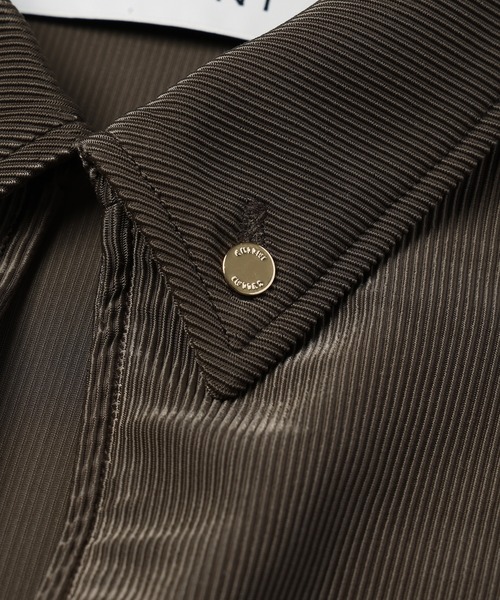 CULLNI(クルニ)の「Stretch Fiber Cord Pique Skipper Collar Shirts(シャツ/ブラウス・メンズ・チャコール/ブラック/グリーン/ネイビー・2/0/1)」の17枚目の写真