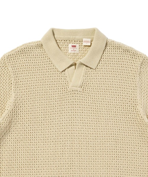 Levi's(リーバイス)の「Levi's/リーバイス ディロン オープンカラーポロシャツ(ポロシャツ・メンズ・ホワイト・S/M/L/XL)」の6枚目の写真
