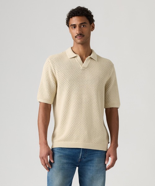 Levi's(リーバイス)の「Levi's/リーバイス ディロン オープンカラーポロシャツ(ポロシャツ・メンズ・ホワイト・S/M/L/XL)」の2枚目の写真