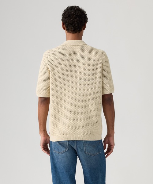Levi's(リーバイス)の「Levi's/リーバイス ディロン オープンカラーポロシャツ(ポロシャツ・メンズ・ホワイト・S/M/L/XL)」の3枚目の写真