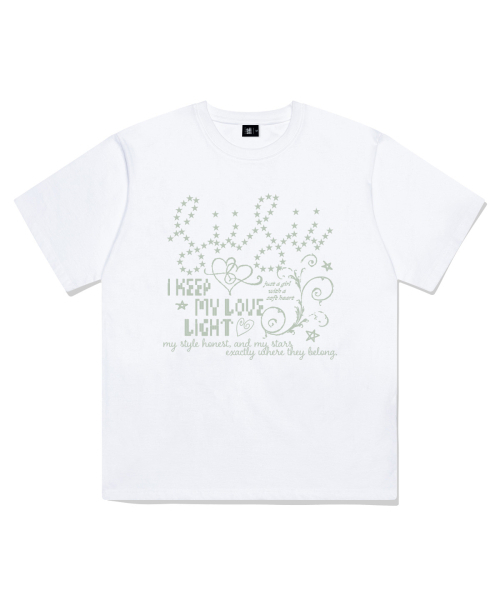 PAGESIISII（ページシシ）の「マイラブライトプリンティング半袖Tシャツホワイト（Tシャツ/カットソー・レディース・その他・SMALL/MEDIUM/LARGE）」の2枚目の写真