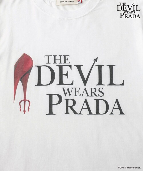 GOOD ROCK SPEED(グッドロックスピード)の「【GOOD ROCK SPEED/グッドロックスピード】プラダを着た悪魔 / THE DEVIL WEARS PRADATシャツ(Tシャツ/カットソー・レディース・ブラック/ホワイト・L/M)」の8枚目の写真