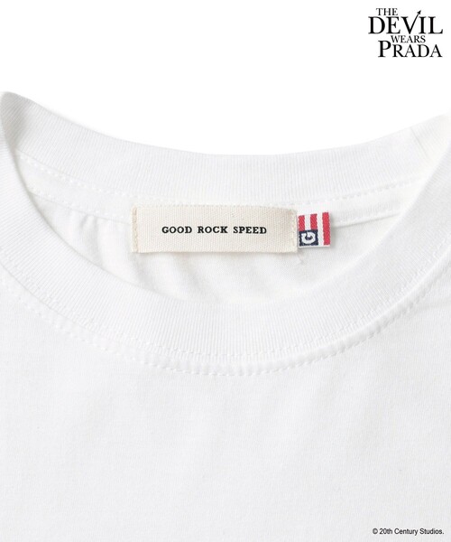 GOOD ROCK SPEED(グッドロックスピード)の「【GOOD ROCK SPEED/グッドロックスピード】プラダを着た悪魔 / THE DEVIL WEARS PRADATシャツ(Tシャツ/カットソー・レディース・ブラック/ホワイト・L/M)」の11枚目の写真