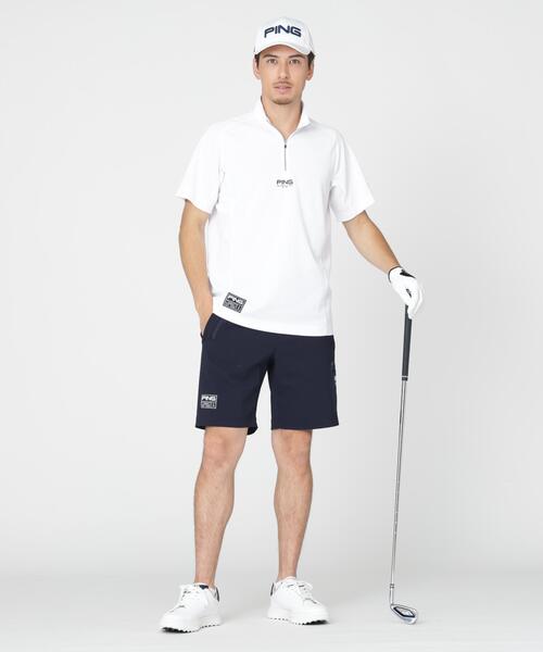 PING(ピン)の「【PING APPAREL】オクタピンメッシュ半袖ハーフジップハイネックシャツ <GOLD> (MENS)(シャツ/ブラウス・メンズ・ホワイト/ベージュ/ネイビー・L/LL1/S/M/LL)」の6枚目の写真