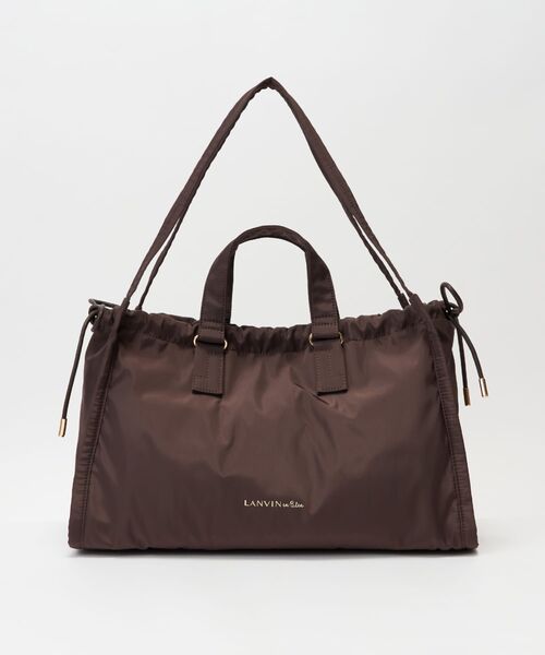 LANVIN en Bleu（ランバンオンブルー）の「２ｗａｙドロストトートバッグ（トートバッグ・レディース・ブラック/ブラウン・FREE）」の3枚目の写真
