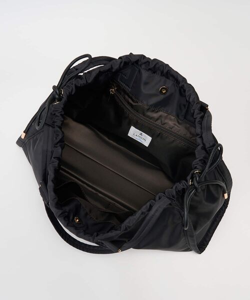 LANVIN en Bleu（ランバンオンブルー）の「２ｗａｙドロストトートバッグ（トートバッグ・レディース・ブラック/ブラウン・FREE）」の8枚目の写真