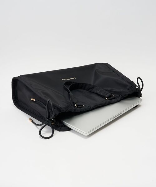 LANVIN en Bleu（ランバンオンブルー）の「２ｗａｙドロストトートバッグ（トートバッグ・レディース・ブラック/ブラウン・FREE）」の9枚目の写真