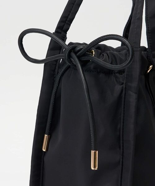 LANVIN en Bleu（ランバンオンブルー）の「２ｗａｙドロストトートバッグ（トートバッグ・レディース・ブラック/ブラウン・FREE）」の10枚目の写真