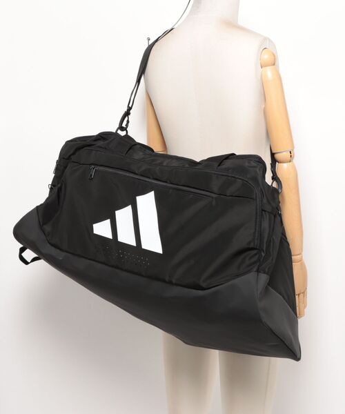 adidas（アディダス）の「《adidas》トレーニングDEFダッフルL（ボストンバッグ・メンズ・ブラック×ホワイト・フリー）」の3枚目の写真