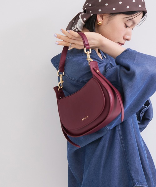 PALIO(パリオ)の「【PALIO/パリオ】2WAYハーフムーンショルダーバッグ/WEB限定(ショルダーバッグ・レディース・ボルドー/ブラック・FREE)」の14枚目の写真
