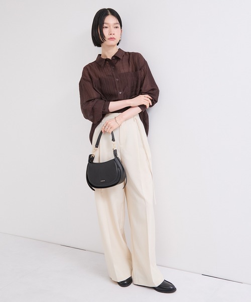 PALIO(パリオ)の「【PALIO/パリオ】2WAYハーフムーンショルダーバッグ/WEB限定(ショルダーバッグ・レディース・ボルドー/ブラック・FREE)」の10枚目の写真