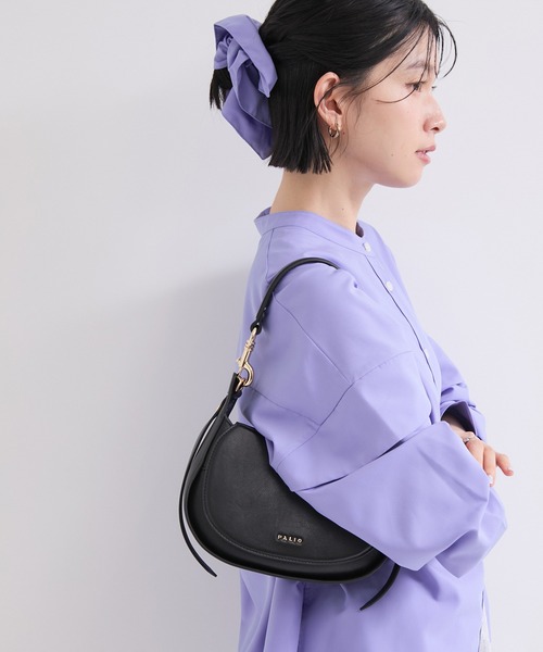 PALIO(パリオ)の「【PALIO/パリオ】2WAYハーフムーンショルダーバッグ/WEB限定(ショルダーバッグ・レディース・ボルドー/ブラック・FREE)」の8枚目の写真
