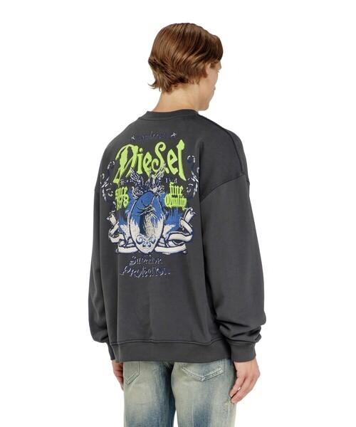 DIESEL(ディーゼル)の「メンズ プルオーバースウェット S-BOXT-AA2(スウェット・メンズ・ホワイト/グレー・XX-LARGE/X-SMALL/X-LARGE/MEDIUM/LARGE/XXX-LARGE/SMALL)」の8枚目の写真
