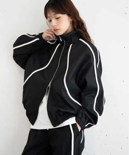 bashful base Oriental(バッシュフルベースオリエンタル)の「【bbO】コードライントラックブルゾン(ジャージ・メンズ・ブラック・LARGE/MEDIUM)」の11枚目の写真