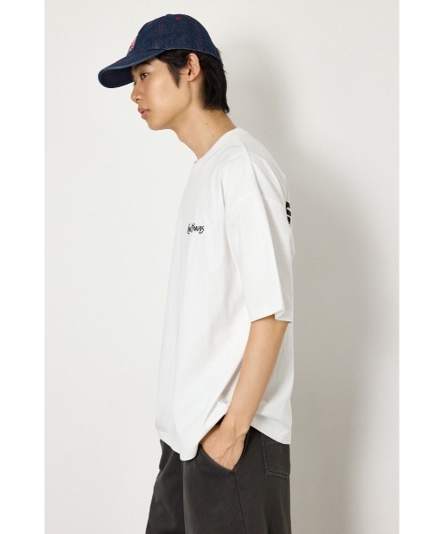 RODEO CROWNS WIDE BOWL（ロデオクラウンズワイドボウル）の「カモフラアップリケTシャツ（Tシャツ/カットソー・メンズ・レッド/ブラック/オフホワイト・LARGE/MEDIUM）」の5枚目の写真