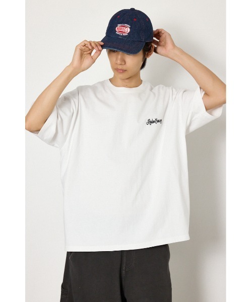 RODEO CROWNS WIDE BOWL（ロデオクラウンズワイドボウル）の「カモフラアップリケTシャツ（Tシャツ/カットソー・メンズ・レッド/ブラック/オフホワイト・LARGE/MEDIUM）」の6枚目の写真