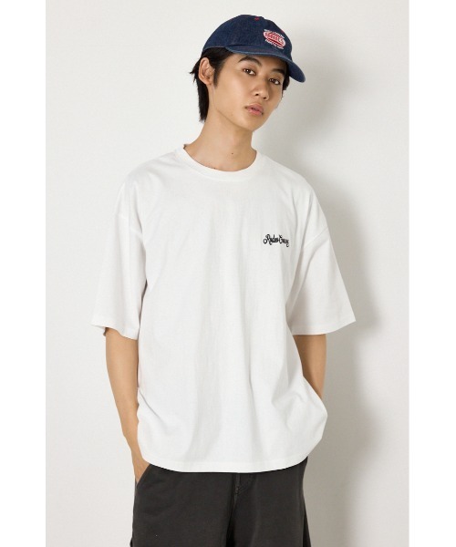 RODEO CROWNS WIDE BOWL（ロデオクラウンズワイドボウル）の「カモフラアップリケTシャツ（Tシャツ/カットソー・メンズ・レッド/ブラック/オフホワイト・LARGE/MEDIUM）」の7枚目の写真