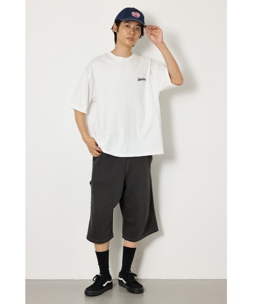 RODEO CROWNS WIDE BOWL（ロデオクラウンズワイドボウル）の「カモフラアップリケTシャツ（Tシャツ/カットソー・メンズ・レッド/ブラック/オフホワイト・LARGE/MEDIUM）」の8枚目の写真