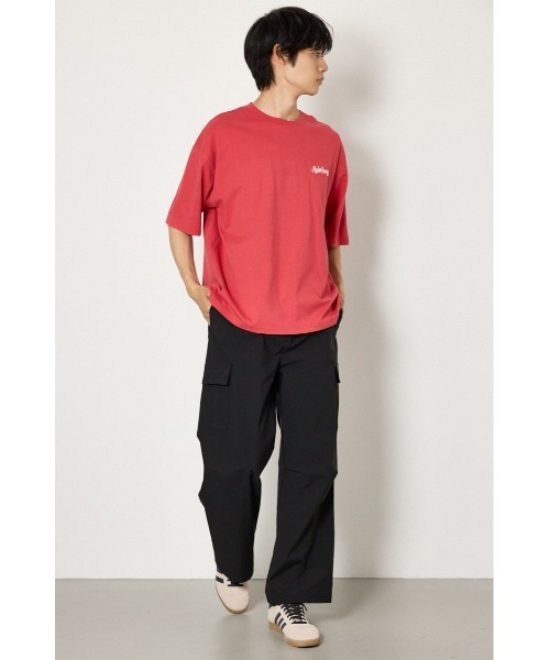 RODEO CROWNS WIDE BOWL（ロデオクラウンズワイドボウル）の「カモフラアップリケTシャツ（Tシャツ/カットソー・メンズ・レッド/ブラック/オフホワイト・LARGE/MEDIUM）」の13枚目の写真