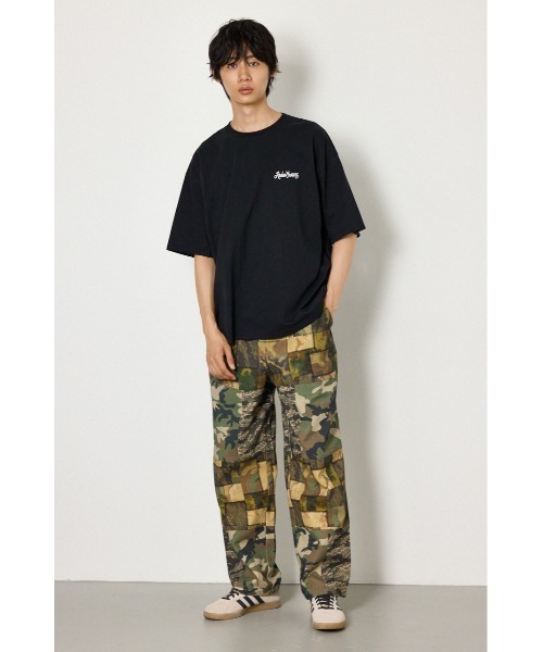 RODEO CROWNS WIDE BOWL（ロデオクラウンズワイドボウル）の「カモフラアップリケTシャツ（Tシャツ/カットソー・メンズ・レッド/ブラック/オフホワイト・LARGE/MEDIUM）」の17枚目の写真