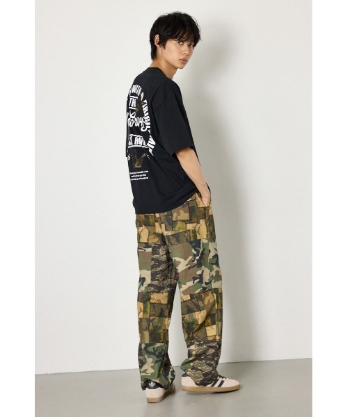 RODEO CROWNS WIDE BOWL（ロデオクラウンズワイドボウル）の「カモフラアップリケTシャツ（Tシャツ/カットソー・メンズ・レッド/ブラック/オフホワイト・LARGE/MEDIUM）」の18枚目の写真
