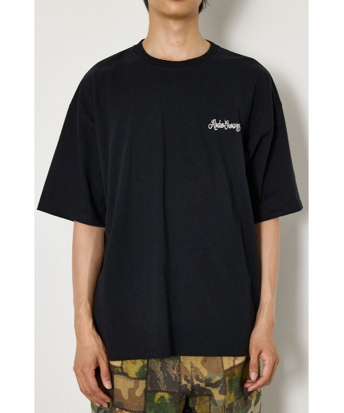 RODEO CROWNS WIDE BOWL（ロデオクラウンズワイドボウル）の「カモフラアップリケTシャツ（Tシャツ/カットソー・メンズ・レッド/ブラック/オフホワイト・LARGE/MEDIUM）」の19枚目の写真