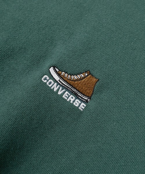 CONVERSE(コンバース)の「【71】【CONVERSE/コンバース】シューズ ワンポイント刺繍 裏起毛 クルーネック スウェット/トレーナー/ユニセックス/レディース/メンズ(スウェット・メンズ・グリーン/サックスブルー/ブラック/オートミール・M/L/XL)」の13枚目の写真