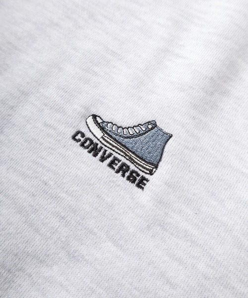 CONVERSE(コンバース)の「【71】【CONVERSE/コンバース】シューズ ワンポイント刺繍 裏起毛 クルーネック スウェット/トレーナー/ユニセックス/レディース/メンズ(スウェット・メンズ・グリーン/サックスブルー/ブラック/オートミール・M/L/XL)」の7枚目の写真