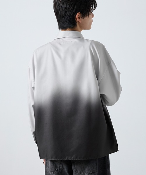 SERACE(セラス)の「【SERACE】Assorted design shirt / アソートデザインシャツ(シャツ/ブラウス・メンズ・ホワイト×ブラック/ブルー系・M/L/S)」の6枚目の写真