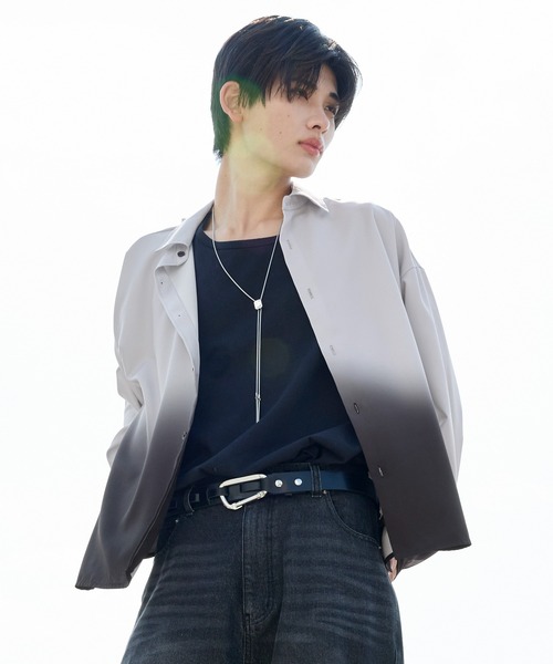 SERACE(セラス)の「【SERACE】Assorted design shirt / アソートデザインシャツ(シャツ/ブラウス・メンズ・ホワイト×ブラック/ブルー系・M/L/S)」の7枚目の写真