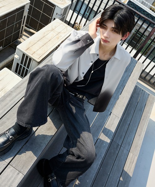 SERACE(セラス)の「【SERACE】Assorted design shirt / アソートデザインシャツ(シャツ/ブラウス・メンズ・ホワイト×ブラック/ブルー系・M/L/S)」の10枚目の写真
