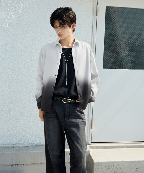 SERACE(セラス)の「【SERACE】Assorted design shirt / アソートデザインシャツ(シャツ/ブラウス・メンズ・ホワイト×ブラック/ブルー系・M/L/S)」の11枚目の写真